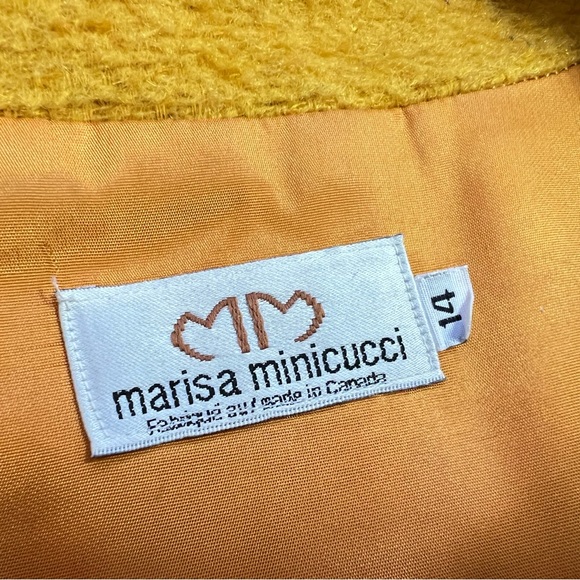 Set of 3 yellow:retro-50’s swing mohair-wool mix coat w/scarf & flip mitts - Picture 15 of 16